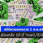ตรวจหวย1ส.ค.64